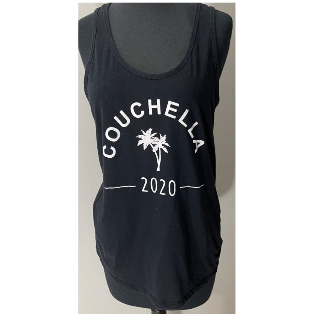 Couchella 2020 Race Back Women's Black Tank Top Large